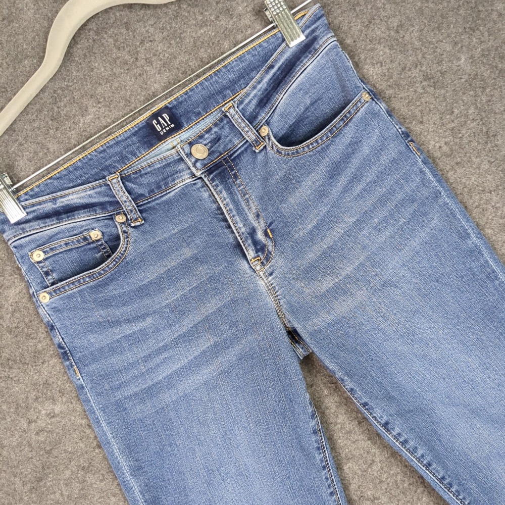 Gap Denim‎ Womens 26 Blue Skinny Jeans Stretch Medium Wash Mid Rise 5 Pocket